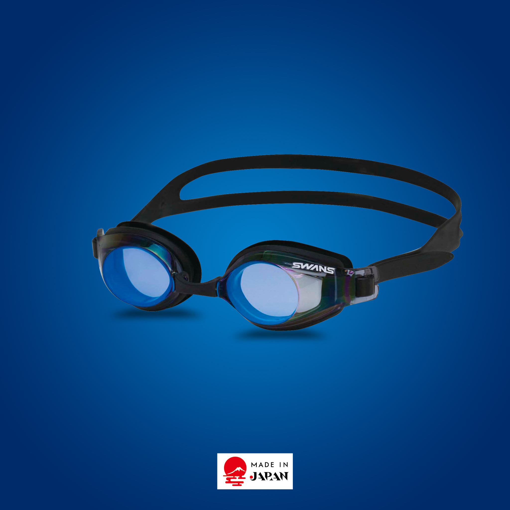 SWANS SJ-22M Junior Mirror Goggle – Smoke Blue Mirror, for young swimmers
