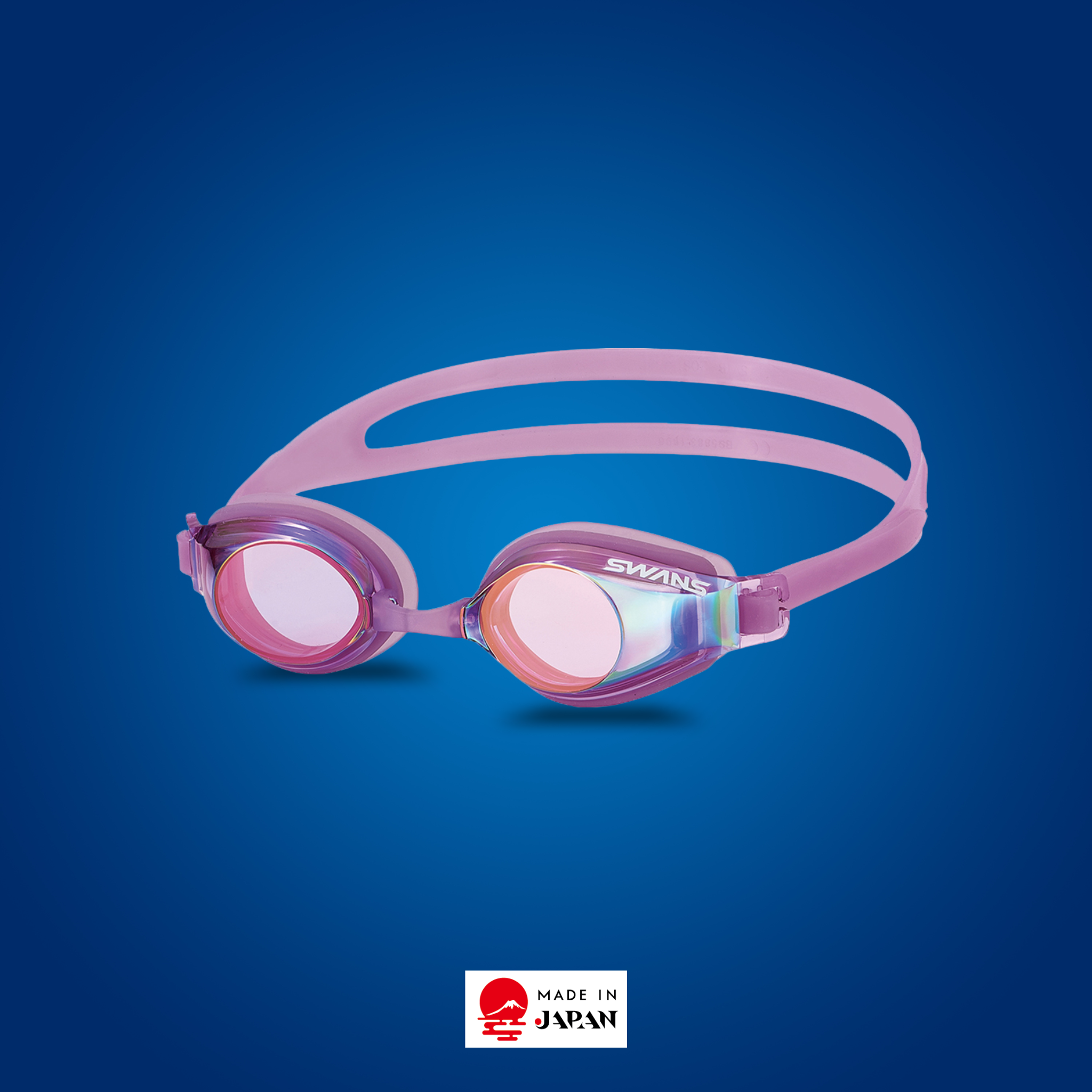 SWANS SJ-22M Junior Mirror Goggle – Lavender Ruby Mirror, for young swimmers