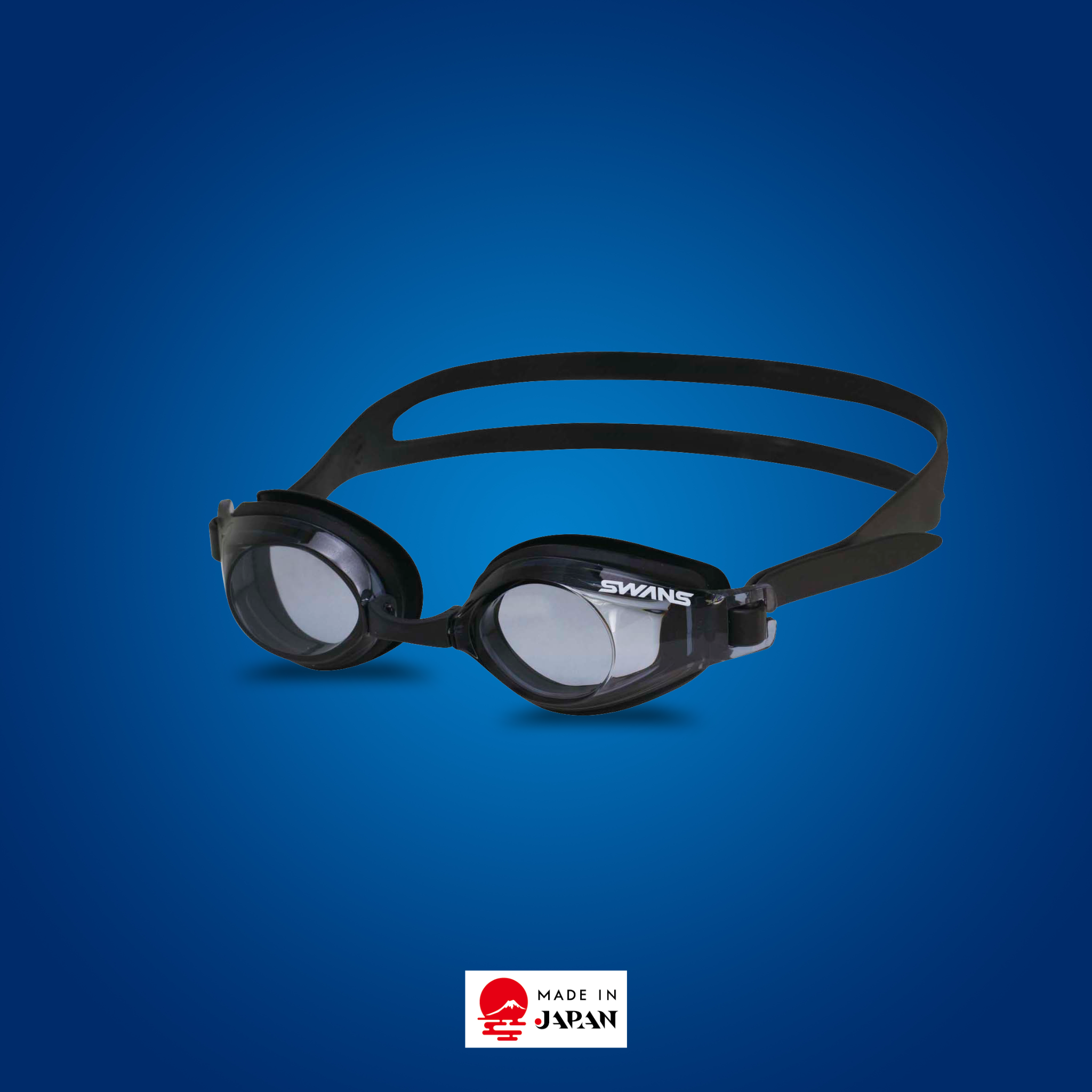 SWANS SJ-22N Junior Normal Goggle – Smoke, for young swimmers