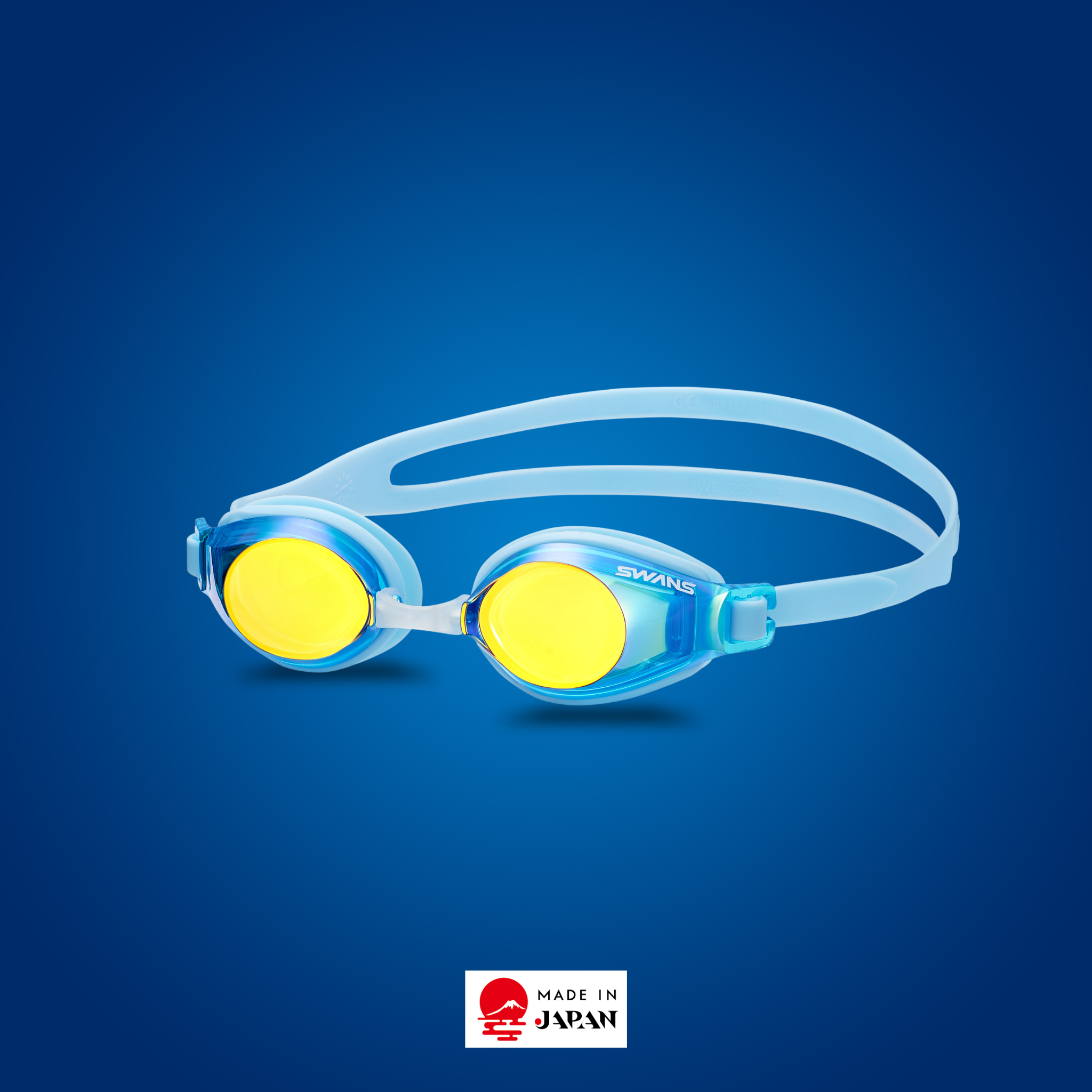 SWANS SJ-22M Junior Mirror Goggle – Smoke Orange Mirror, for young swimmers