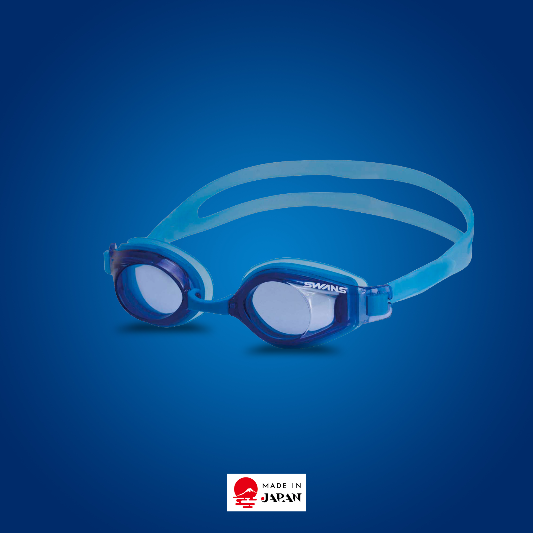 SWANS SJ-22N Junior Normal Goggle – Blue, for young swimmers