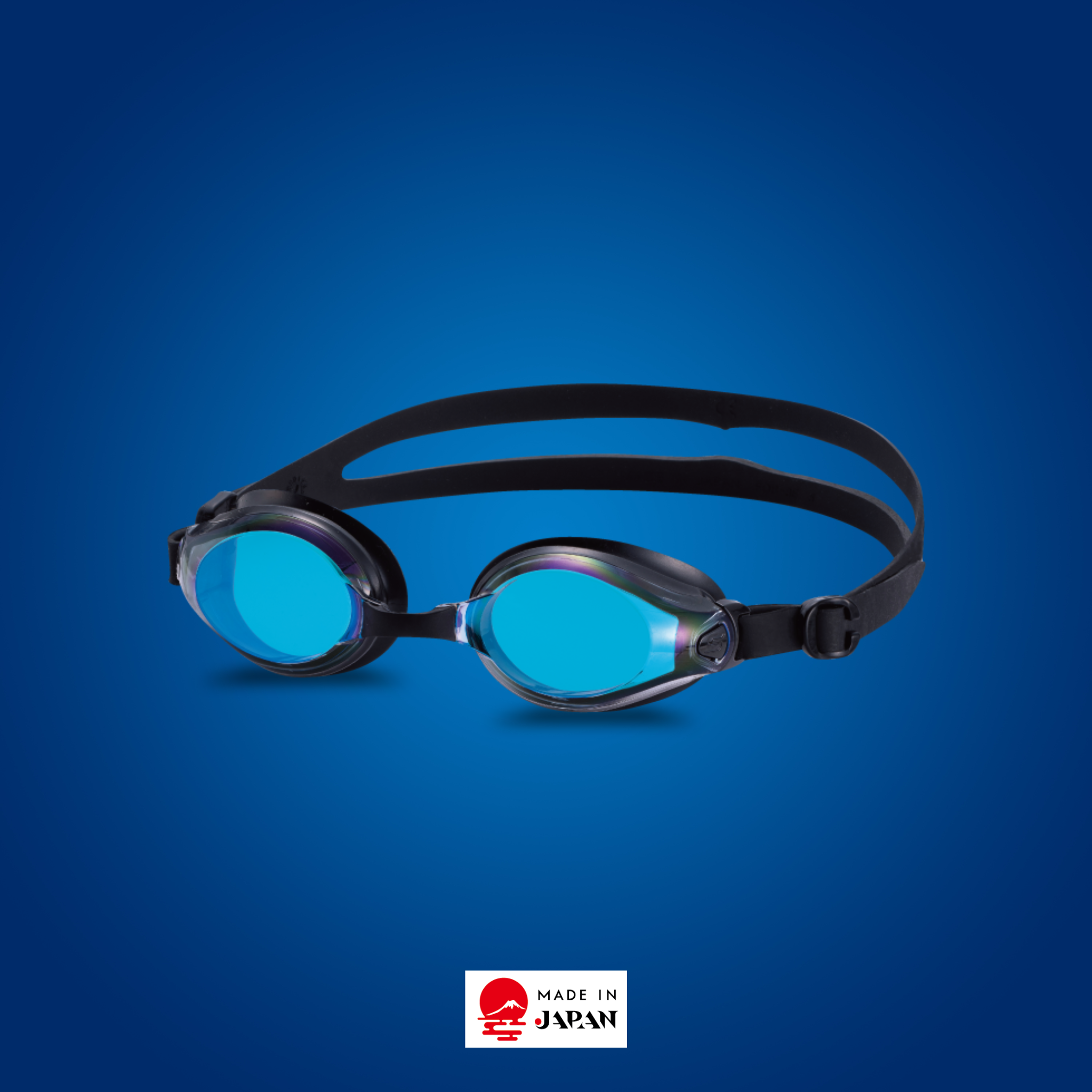 SWANS SW-45M Fitness Adult Mirror Goggle – Smoke Blue Mirror lens