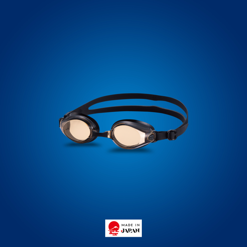 SWANS SW-45 Fitness Adult Optical Goggle – Brown lens, prescription S-1.50 to S-8.00