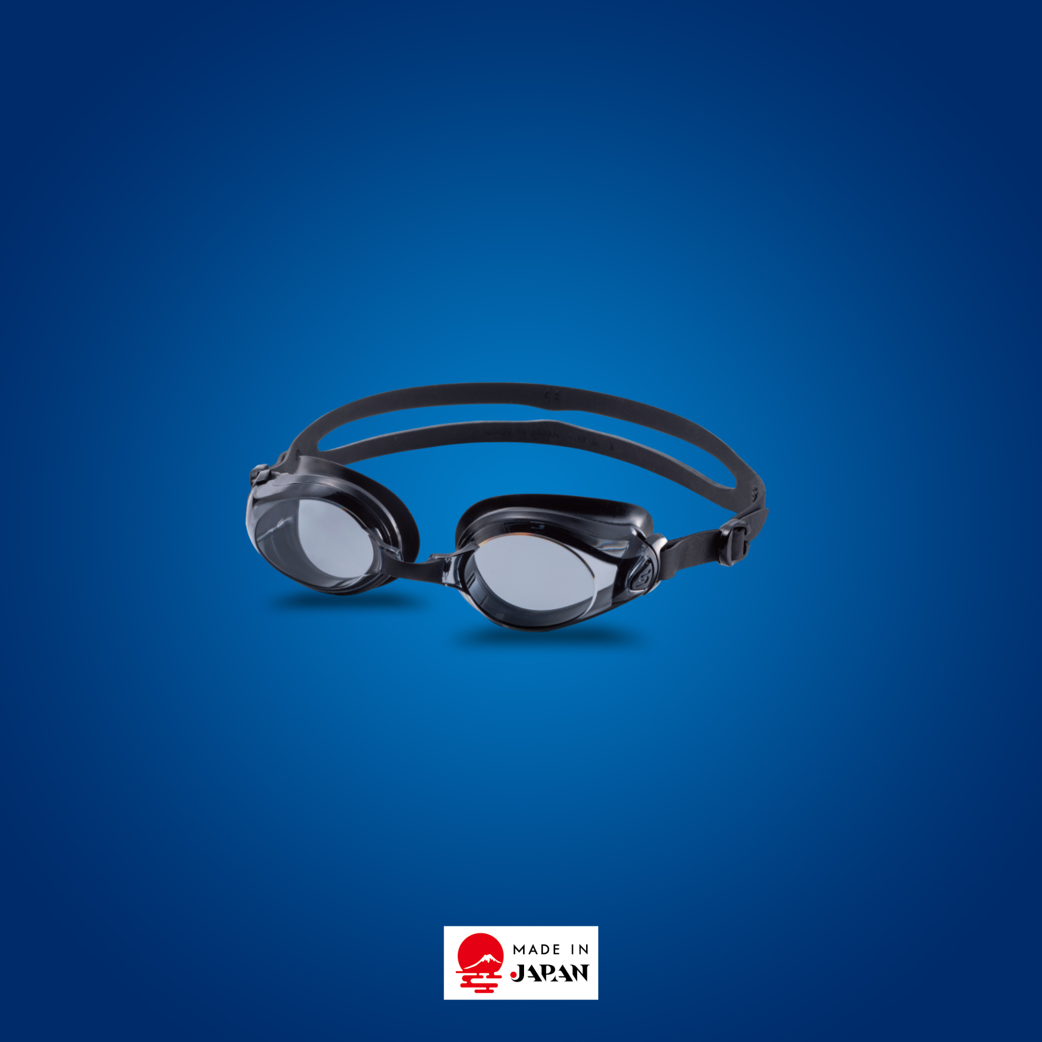 SWANS SW-45 Fitness Adult Optical Goggle – Smoke Black lens, prescription S-1.50 to S-8.00